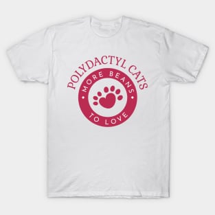 Polydactyl Cat Lover Pawprint T-Shirt